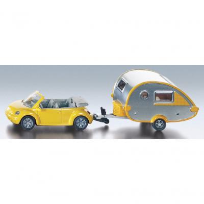 Product image of the product “VW Beetle Cabrio mit Tab-Wohnwagen ”